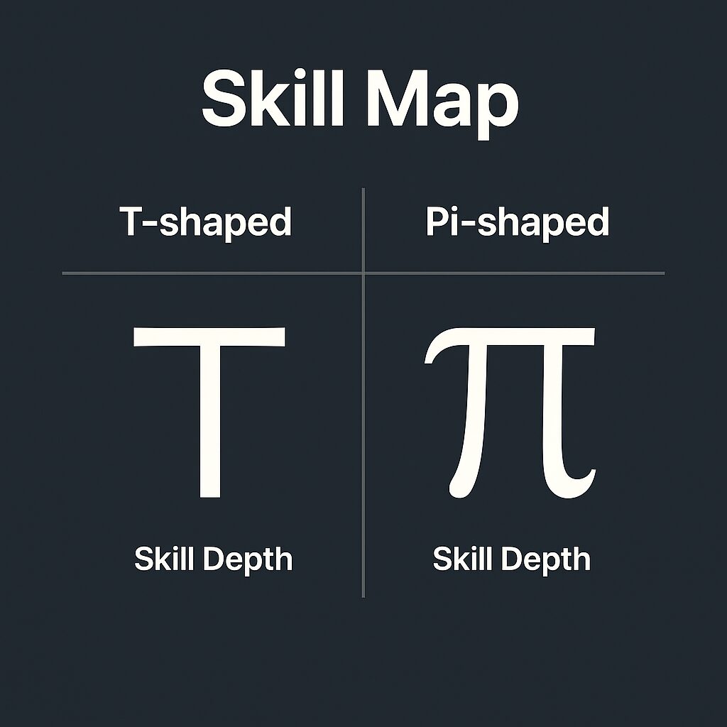 T字・Pi字スキルマップの図